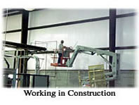 working in construction
